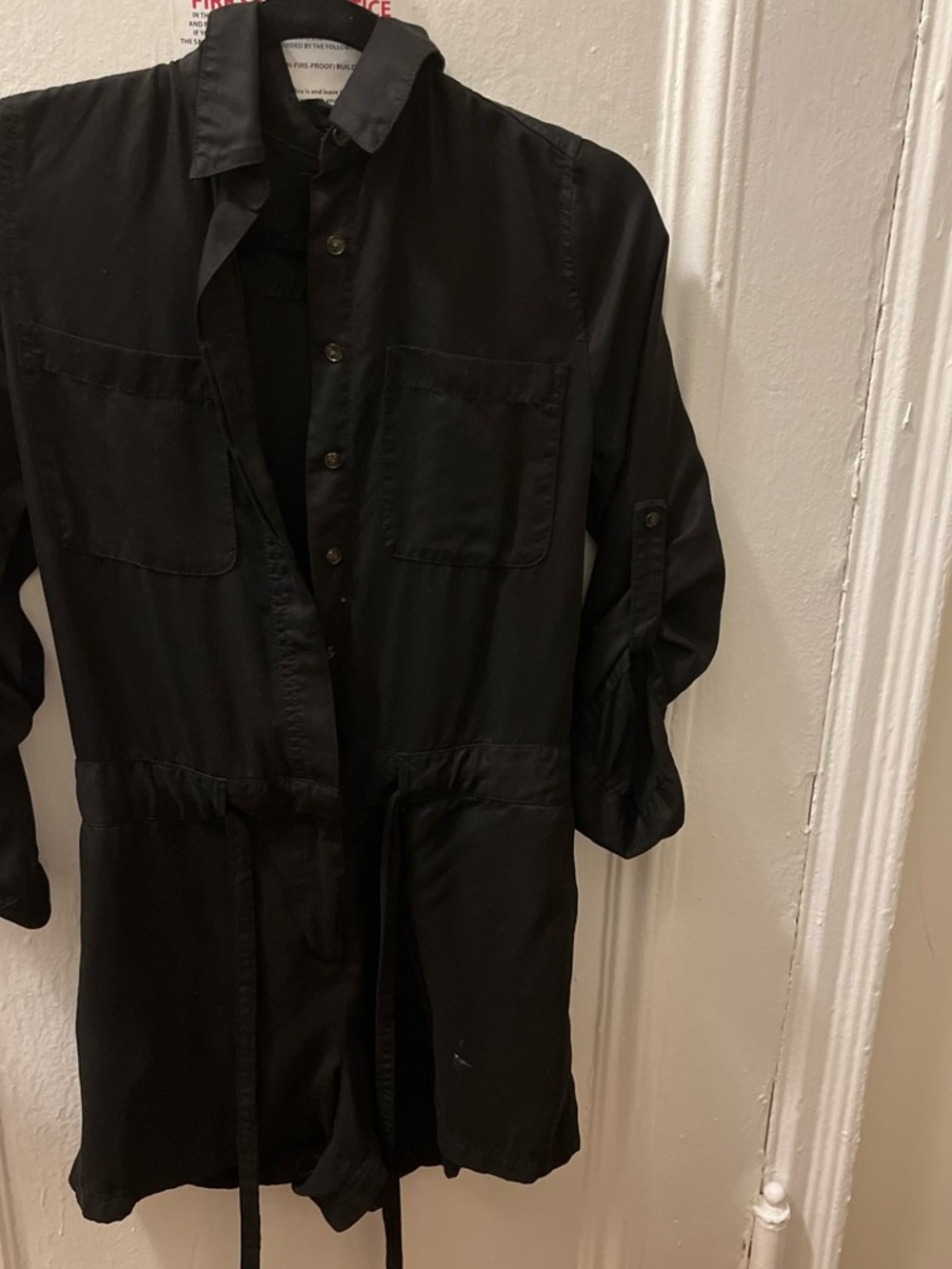 Banana Republic Black Utility Romper